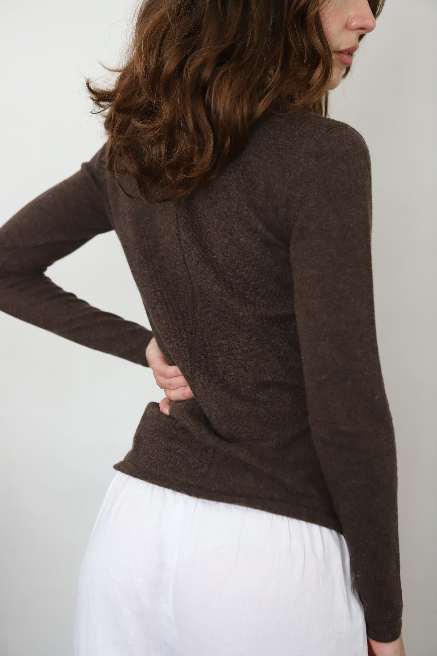 Fine-Knit Crew in Porcupine