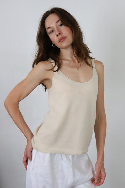 Tank Top in Cream