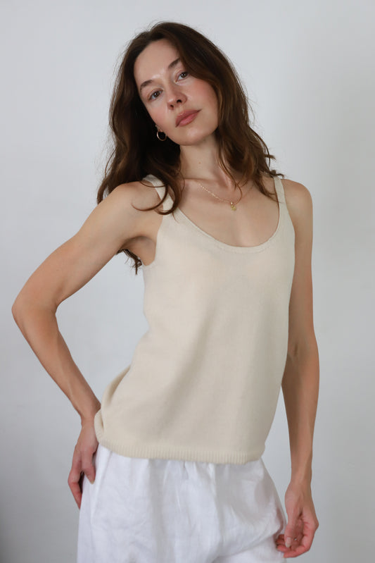 Tank Top in Cream
