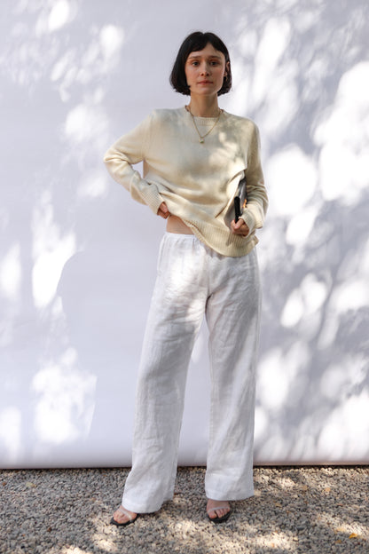 Oversized Crew in Cream