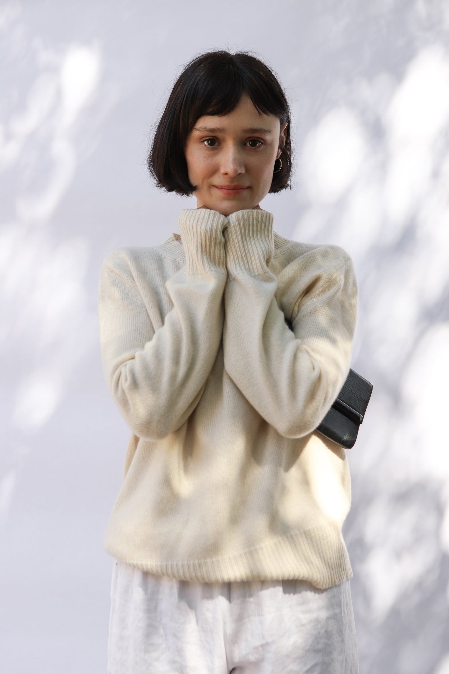 Oversized Crew in Cream