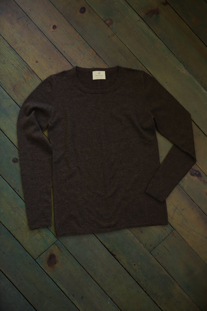 Fine-Knit Crew in Porcupine